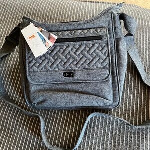 NWT Lug Hopscotch Crossbody Bag in Heather Grey